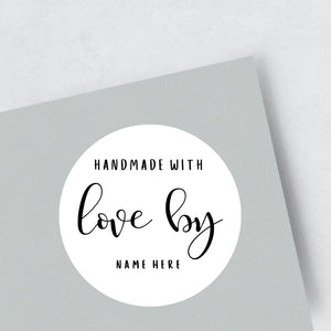 'Handmade With Love' Stickers