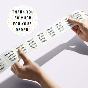 'thank you for your order' Stickers